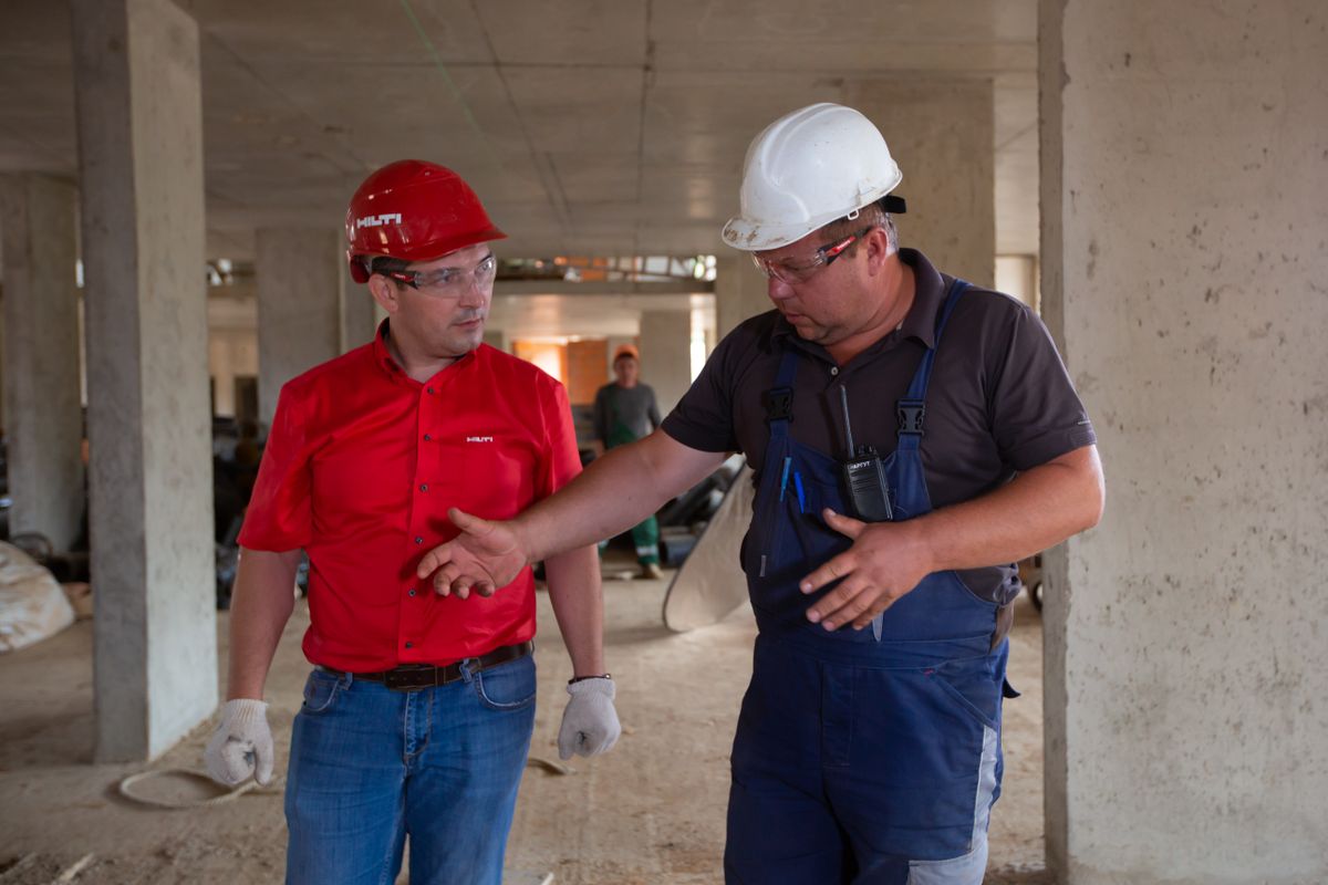 Our engineers reviewing mining plans