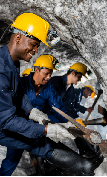 Diverse team at Africana Gold